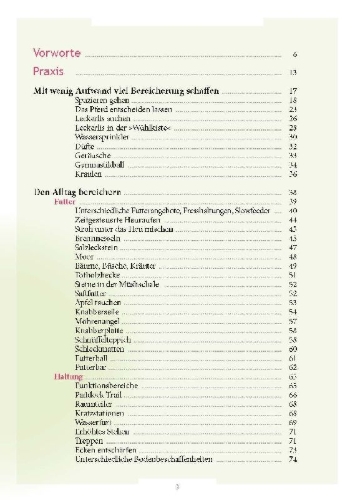 Buchcover und Innenansicht für das Buch: Enrichment für Pferde