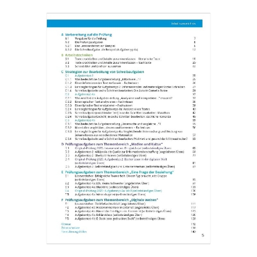 Buchcover und Innenansicht für das Buch: FiNALE Prüfungstraining Zentrale Prüfung 10 Gymnasium Nordrhein-Westfalen. Englisch 2027