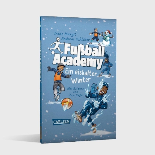 Buchcover und Innenansicht für das Buch: Fußball Academy: Ein eiskalter Winter