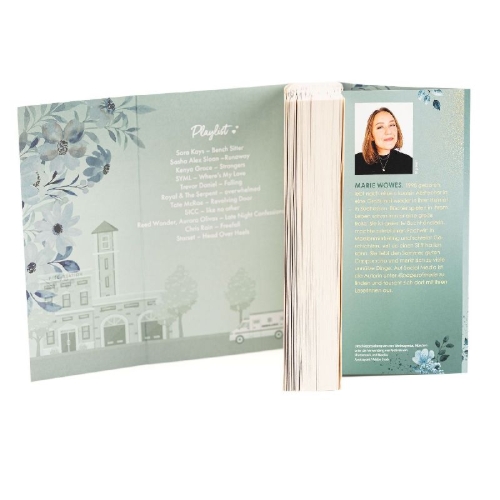 Buchcover und Innenansicht für das Buch: Marie Wowes Anatomy of a Broken Promise