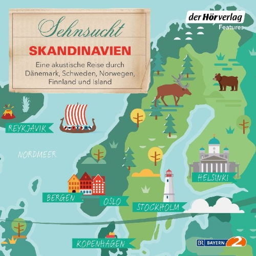 Buchcover und Innenansicht für das Buch: Sehnsucht Skandinavien