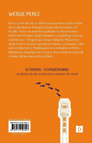 Buchcover und Innenansicht für das Buch: Zu Fuß durch Lissabon