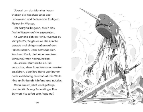 Buchcover und Innenansicht für das Buch: Dungeon Runners - Level 3: Ocean Chase