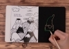 Buchcover und Innenansicht für das Buch: Die besten 33 Kreativ-Kratzelbilder für kleine Künstler