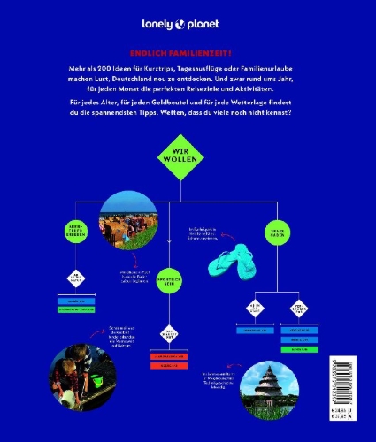 Buchcover und Innenansicht für das Buch: LONELY PLANET Bildband Wann am besten wohin Deutschland mit Kids