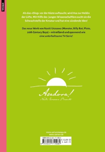 Buchcover und Innenansicht für das Buch: Asadora!