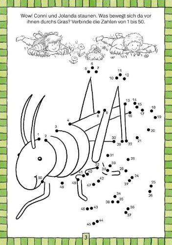 Buchcover und Innenansicht für das Buch: Conni Gelbe Reihe (Beschäftigungsbuch): Entdeckt! Spiele und Suchbilder