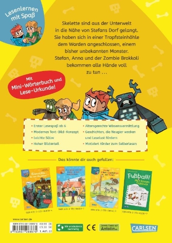 Buchcover und Innenansicht für das Buch: Minecraft 7: Skelette - bis die Knochen klappern!