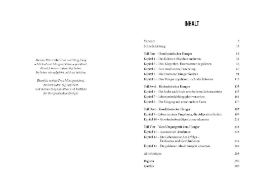 Buchcover und Innenansicht für das Buch: The Hunger Code