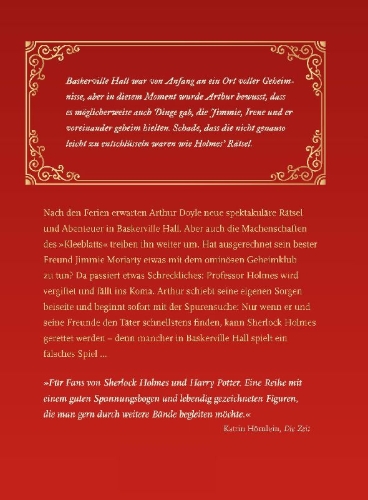 Buchcover und Innenansicht für das Buch: The Improbable Tales of Baskerville Hall 2: The Sign of the Five