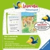 Buchcover und Innenansicht für das Buch: Leserabe Rätselspaß - Zauber-Malrätsel zum Lesenlernen: Bauernhof (Vor-Lesestufe)