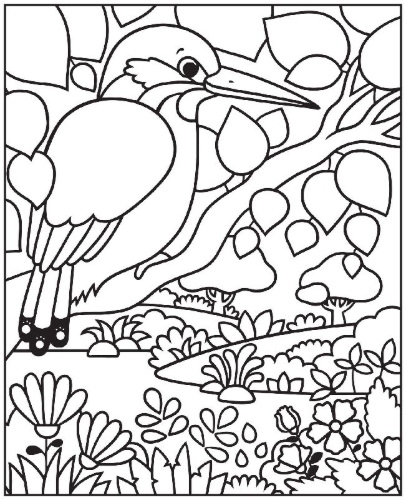 Buchcover und Innenansicht für das Buch: Mein Farbenzauber-Malbuch: Tiere