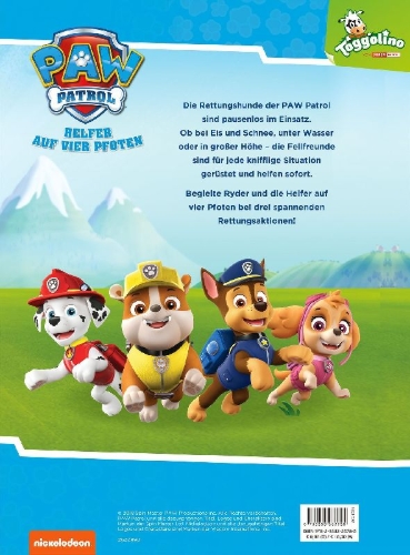 Buchcover und Innenansicht für das Buch: PAW Patrol: Die größten Abenteuer