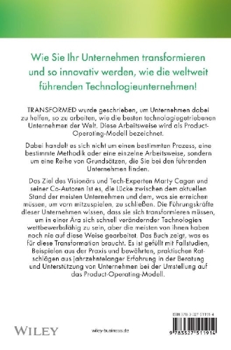 Buchcover und Innenansicht für das Buch: Transformed - deutsche Ausgabe
