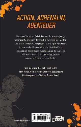 Buchcover und Innenansicht für das Buch: Alex Rider