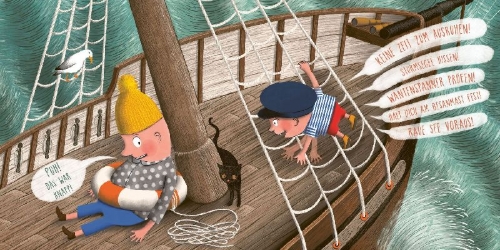 Buchcover und Innenansicht für das Buch: Ahoy!