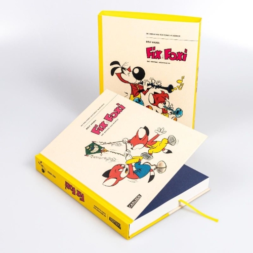 Buchcover und Innenansicht für das Buch: Die Bibliothek der Comic-Klassiker: Fix und Foxi