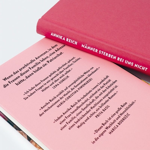 Buchcover und Innenansicht für das Buch: Männer sterben bei uns nicht