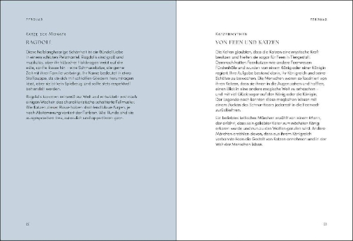 Buchcover und Innenansicht für das Buch: The Cat Year: Cats, Magic, Nature and Spells