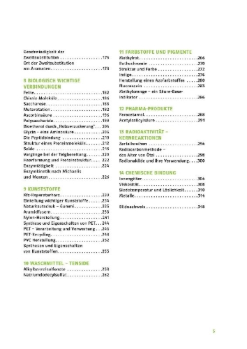 Buchcover und Innenansicht für das Buch: PONS Der große Abi-Check Chemie