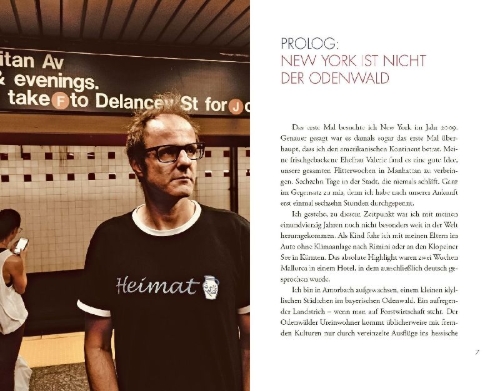 Buchcover und Innenansicht für das Buch: Broadway statt Jakobsweg