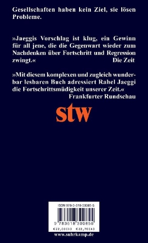 Buchcover und Innenansicht für das Buch: Fortschritt und Regression