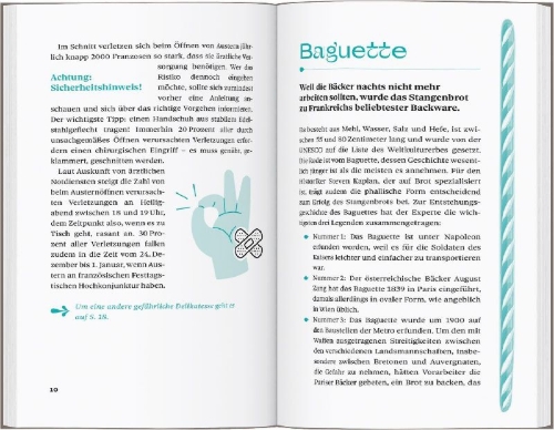 Buchcover und Innenansicht für das Buch: DUMONTs Unnützes Reisewissen Frankreich