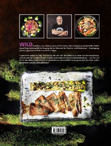 Buchcover und Innenansicht für das Buch: Wild gegrillt