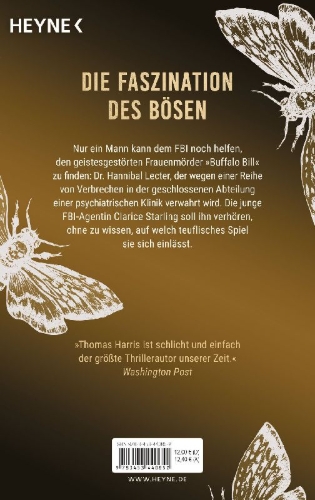 Buchcover und Innenansicht für das Buch: The Silence of the Lambs