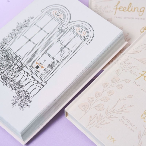 Buchcover und Innenansicht für das Buch: feeling lost (and other weird feelings)