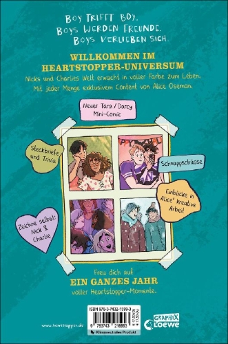 Buchcover und Innenansicht für das Buch: Heartstopper Yearbook