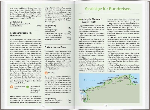 Buchcover und Innenansicht für das Buch: DUMONT Reise-Handbuch Reiseführer Polen, Der Norden