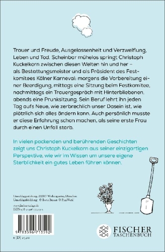 Buchcover und Innenansicht für das Buch: 'Der Tod ist dein letzter großer Termin'