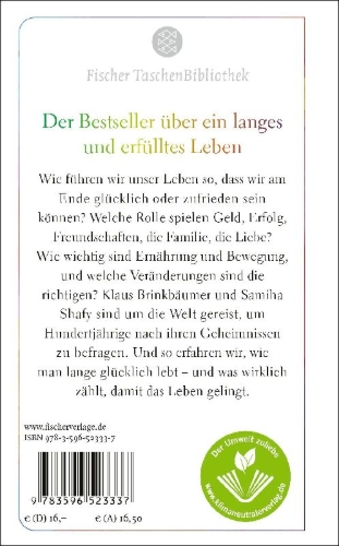 Buchcover und Innenansicht für das Buch: Das kluge, lustige, gesunde, ungebremste, glückliche, sehr lange Leben