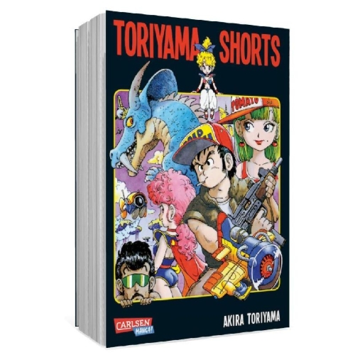 Buchcover und Innenansicht für das Buch: Toriyama Shorts Massiv