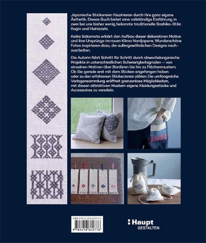 Buchcover und Innenansicht für das Buch: Japanische Muster sticken