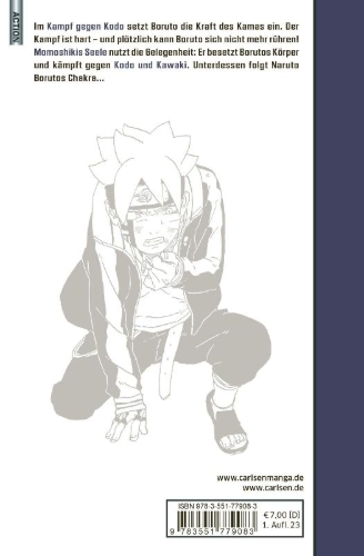 Buchcover und Innenansicht für das Buch: Boruto: Naruto next Generations