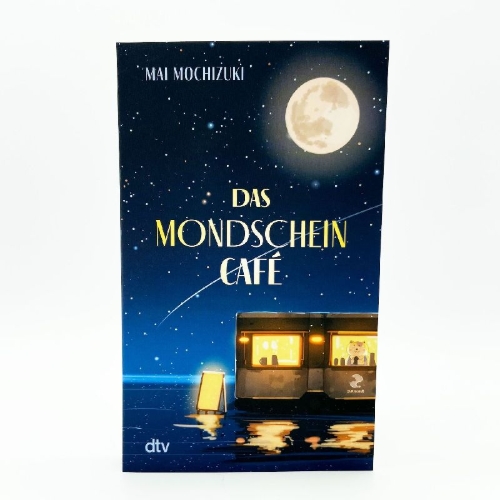 Buchcover und Innenansicht für das Buch: Das Mondscheincafé