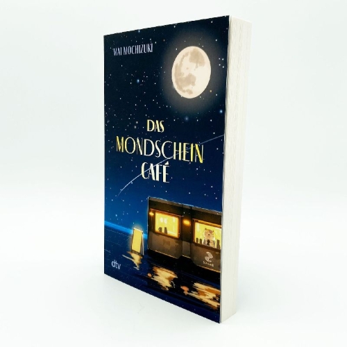 Buchcover und Innenansicht für das Buch: Das Mondscheincafé