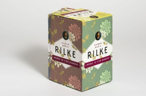 Buchcover und Innenansicht für das Buch: Rainer Maria Rilke, Werke in vier Bänden (Gedichte I - Gedichte II - Erzählende Prosa - Schriften) (4 Bände im Schuber)