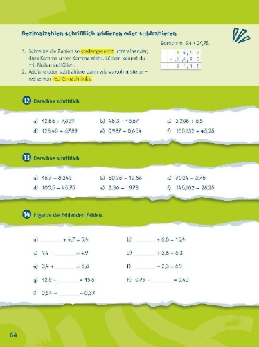 Buchcover und Innenansicht für das Buch: Mathe ohne Drama 5. Klasse
