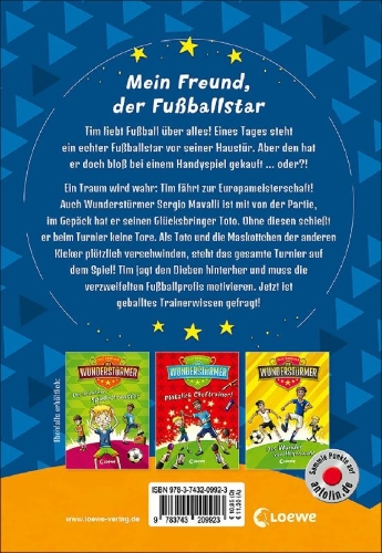 Buchcover und Innenansicht für das Buch: Der Wunderstürmer (Band 7) - Falsches Spiel beim großen Turnier
