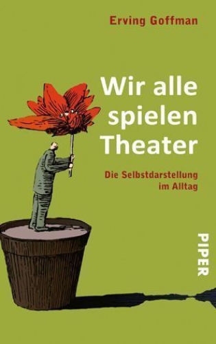 Buchcover und Innenansicht für das Buch: Wir alle spielen Theater