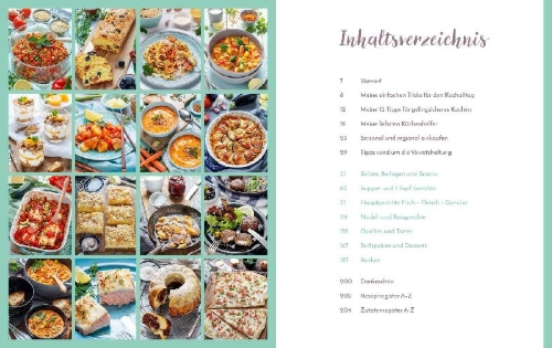 Buchcover und Innenansicht für das Buch: Emmi kocht einfach