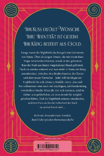 Buchcover und Innenansicht für das Buch: Nightbirds, Band 2 - Das Herz des Goldfinken