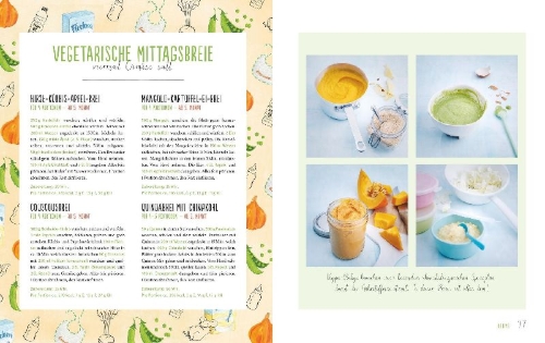 Buchcover und Innenansicht für das Buch: Das große GU Kochbuch für Babys & Kleinkinder