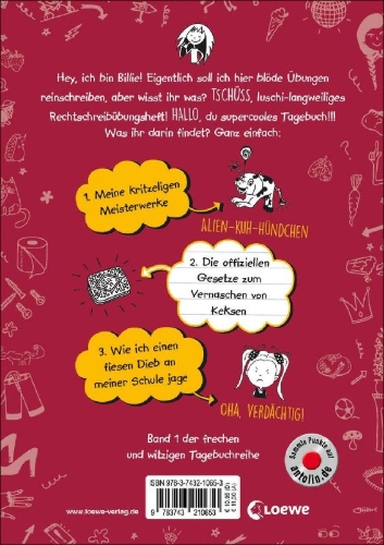 Buchcover und Innenansicht für das Buch: The Accidental Diary Of B.U.G.