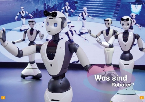 Buchcover und Innenansicht für das Buch: WAS IST WAS Erstes Lesen. Roboter