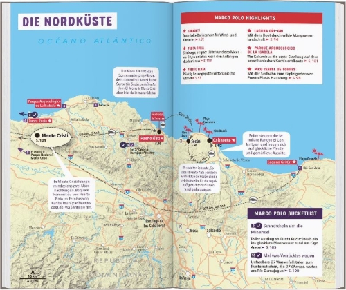 Buchcover und Innenansicht für das Buch: MARCO POLO Reiseführer Dominikanische Republik