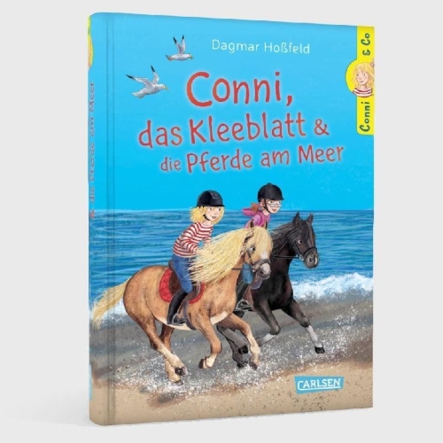 Buchcover und Innenansicht für das Buch: Conni & Co 11: Conni, das Kleeblatt und die Pferde am Meer